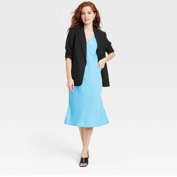 A New Day Women's  Jackets & Coats Relaxed Fit Essential Blazer - Picture 3 of 7